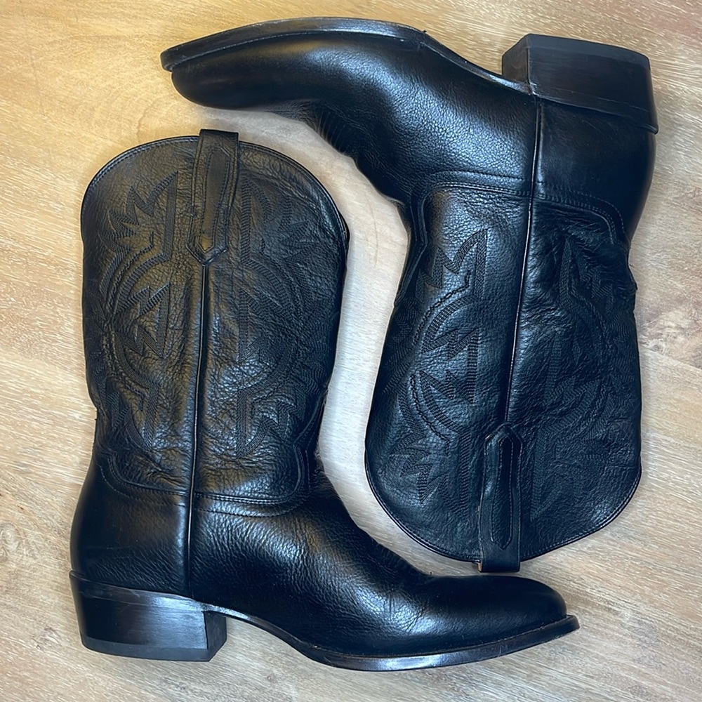 Cody James Roland Western Boots - Black Cherry Premium Full-Grain Leather